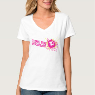 Fußballtritttriebkerbemädchen-Fußball-T - Shirt