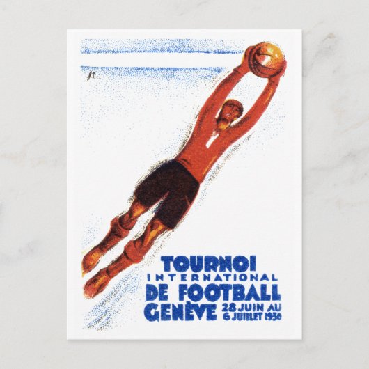 Fußballturnier 1930 postkarte (Vorderseite)