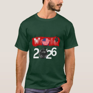 "Fußballturnier 2026" – USA-Flagge & Geometrie T-Shirt