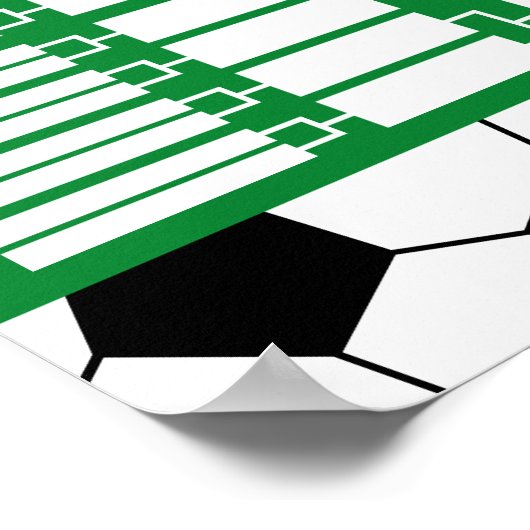 Fußballturnier - 64 Mannschaften Poster (Ecke)