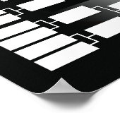 Fußballturnier-Bracket für 32 Teams Poster (Ecke)