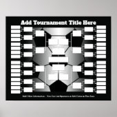 Fußballturnier-Bracket für 32 Teams Poster (Vorne)