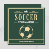 Fußballturnier Einladung (Vorne/Hinten)