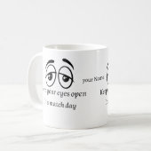 Fußballturnier Fan Kaffee Tasse Geschenk (Vorderseite Links)