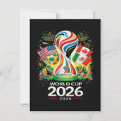 Fußballturnier Weltmeisterschaft 2026 Save The Date (Vorderseite)