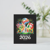 Fußballturnier Weltmeisterschaft 2026 Save The Date (Stehend Vorderseite)