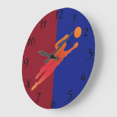 Fußballuhr Große Wanduhr (Winkel)