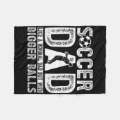 Fußballvater _11 fleecedecke (Vorderseite (Horizontal))