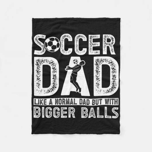 Fußballvater _11 fleecedecke (Vorderseite)
