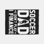 Fußballvater _3 fleecedecke (Vorderseite (Horizontal))