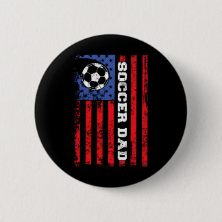 Fußballvater USA-Flagge All American Väter  Button