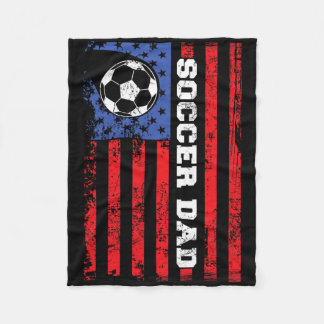 Fußballvater USA-Flagge All American Väter  Fleecedecke