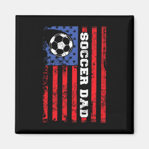 Fußballvater USA-Flagge All American Väter Magnet