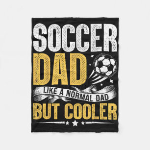 Fußballvater wie ein normaler Vater, aber cooler l Fleecedecke