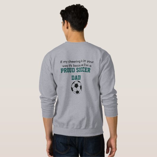 Fußballvati-Sweatshirt Sweatshirt (Schwarz voll)