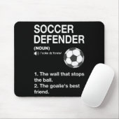 Fußballverteidiger Definition Fußballspieler Fußba Mousepad (Mit Mouse)