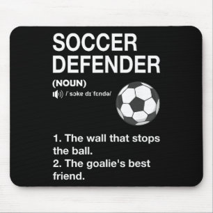 Fußballverteidiger Definition Fußballspieler Fußba Mousepad