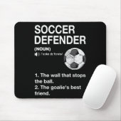 Fußballverteidiger Definition Fußballspieler Fußby Mousepad (Mit Mouse)