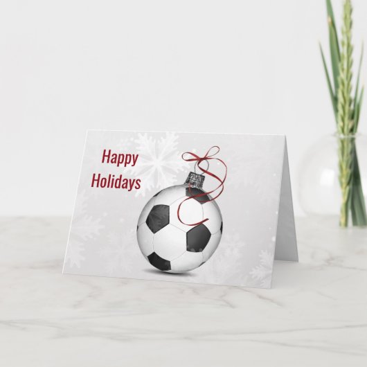 Fußballverzierung Feiertag Grüße Feiertagskarte (Vorderseite)