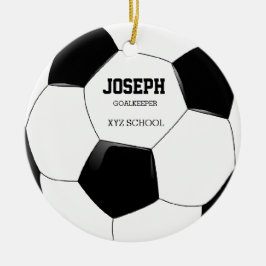 Fußballverzierung Keramik Ornament