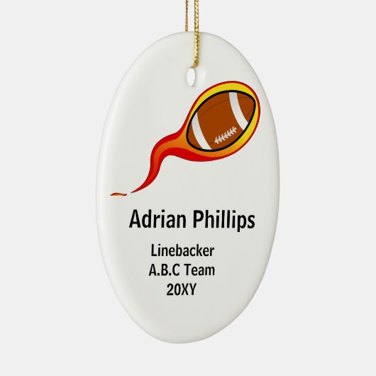 Fußballverzierung Keramikornament (Rechts)