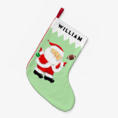 Fußballweihnachtskuchen Kleiner Weihnachtsstrumpf (Vorderansicht (hängend))
