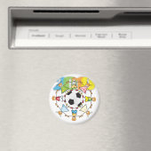 Fußballweltfans Magnet (In Situ (Geschirrspüler))