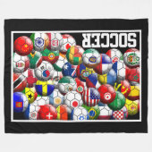 Fußballweltmeisterschaften Fleecedecke (Vorderseite (Horizontal))