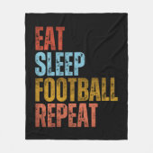 FUSSBALLWIEDERHOLUNG FLEECEDECKE (Vorderseite)