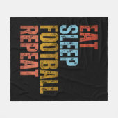 FUSSBALLWIEDERHOLUNG FLEECEDECKE (Vorderseite (Horizontal))