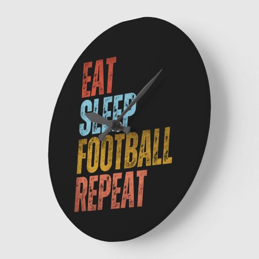 FUSSBALLWIEDERHOLUNG GROßE WANDUHR (Winkel)