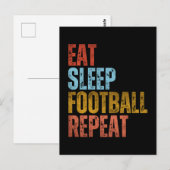 FUSSBALLWIEDERHOLUNG POSTKARTE (Vorne/Hinten)