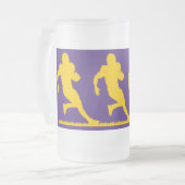Fußballzeit-Tasse Mattglas Bierglas (Vorderseite Links)