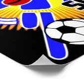 Fußballzeitplakat Poster (Ecke)