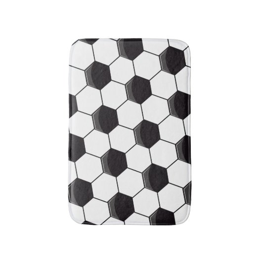 Fußballzelle Badematte (Vorderseite Vertikal)