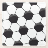 Fußballzelle Glasuntersetzer (Vorderseite)