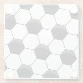 Fußballzelle Glasuntersetzer (Rückseite)