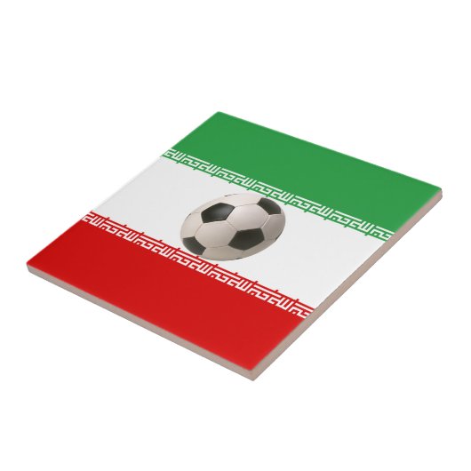 Fußballzentrum der iranischen Flagge Fliese (Seite)