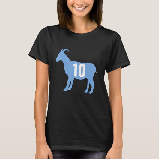 Fußballziege 10 Argentinien T-Shirt (Vorderseite)