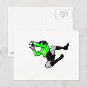 Fußballziege rette Grafik Postkarte (Vorne/Hinten)
