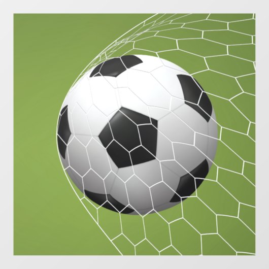 Fußballziel Fensteraufkleber (Blatt)
