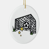 Fußballziel Keramik Ornament (Rechts)