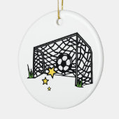 Fußballziel Keramik Ornament (Links)