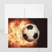 Fußballziel Postkarte (Vorne/Hinten)