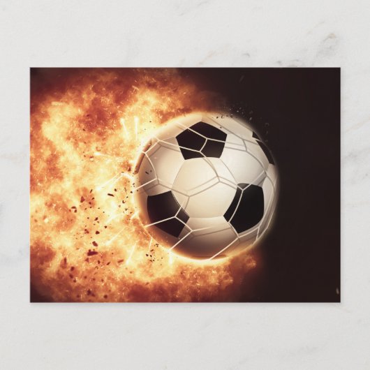 Fußballziel Postkarte (Vorderseite)