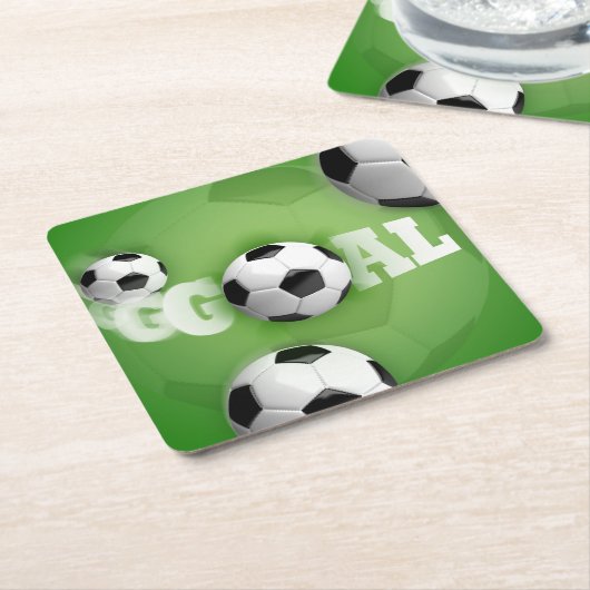 Fußballziel - Untersetzer (angewinkelt)