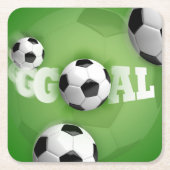 Fußballziel - Untersetzer (Vorderseite)