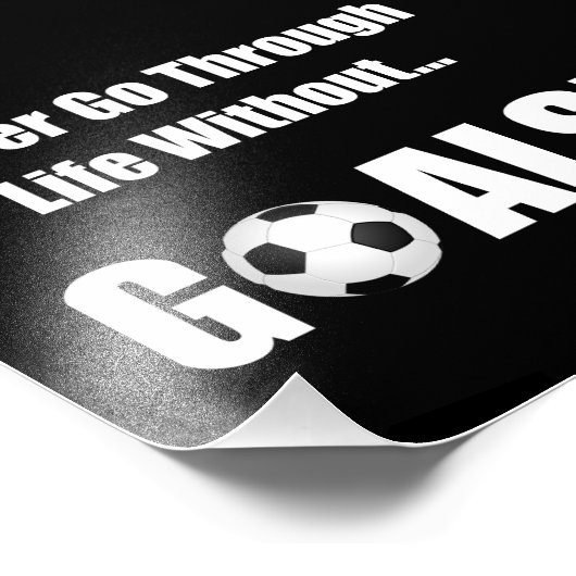 Fußballziele Fotodruck (Ecke)