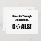 Fußballziele Postkarte (Vorne/Hinten)