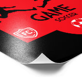 Fußballzubehör Fotodruck (Ecke)